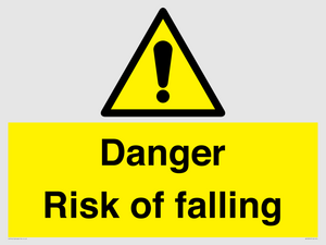 Danger Risk of falling